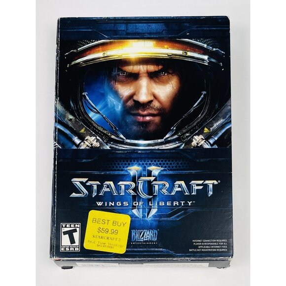 StarCraft II: Wings of Liberty (Windows PC/Mac, 2010) Blizzard Strategy w/ Box - Picture 1 of 5
